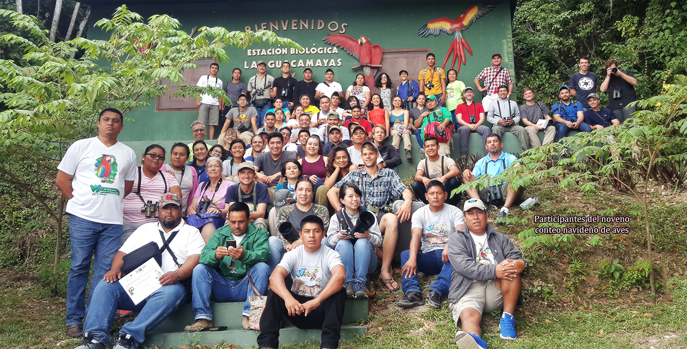 Participantes del noveno conteo de aves