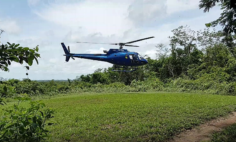 Helipuerto estacion biologica las guacamayas